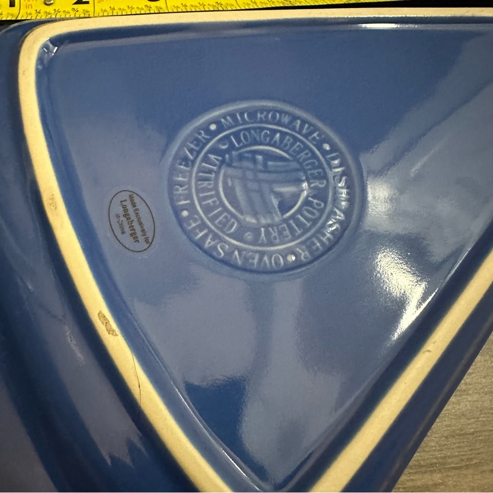 LONGABERGER - Woven Traditions Cornflower - pizza plates - set of 2 - Picture 5 of 8